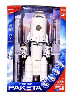 УЦЕНКА Игровой набор 5в1 Ракета, свет, звук, дым, с проектором и фигурками