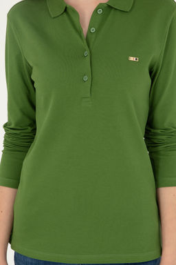 Женский зеленый базовый свитшот Неожиданная скидка в корзине - U.s. polo assn фото 13