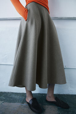 HERRINGBONE LAYERED SKIRT ZW COLLECTION - Zara фото 8