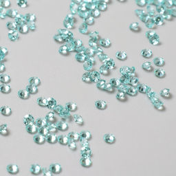 Декор для творчества пластик «Кристаллы морская волна» набор 20 г d=0.12 см