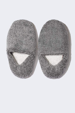 Мужские домашние тапочки без шнуровки на плоской подошве - Defacto фото 5