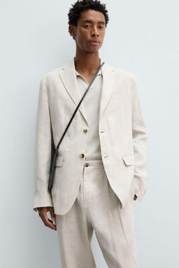 100% LINEN SUIT BLAZER - Zara фото 5