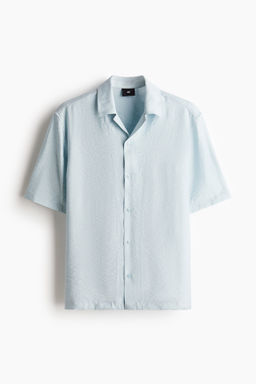 Camisa resort en tejido jacquard Regular Fit