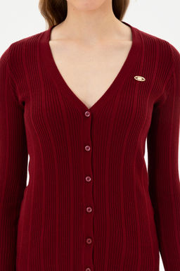 Kad_n Bordo Basic Triko H_rka Sepette S_rpriz _ndirim - U.s. polo assn фото 6