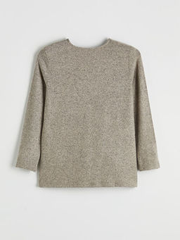 Bisiklet Yaka Desenli Bluz