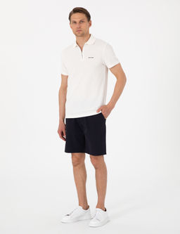 Lacivert Slim Fit Beli Lastikli Ba_c_kl_ Dokuma _ort
