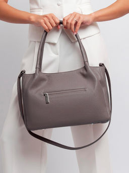 Женская кожаная сумка Richet 2390LN 612 Тауп