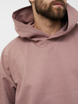 Худи мужское светло-розовое однотонное - Mark formelle фото 4