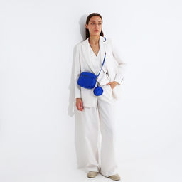 Сумка кросс-боди на молнии, цвет синий - Simaland фото 10