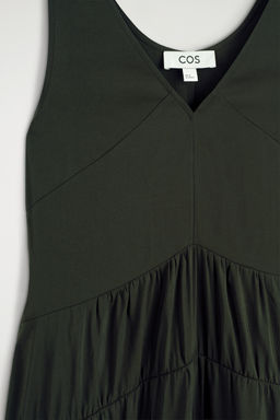 VESTIDO LARGO PLISADO FRUNCIDO CUELLO PICO - H&m фото 9