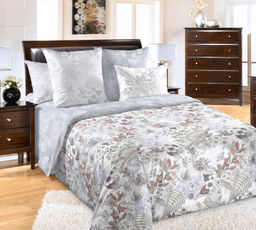 Постельное белье - Перкаль Шелковый веер Евро (молния) - Luteks фото 2