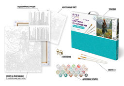 ФРЕЯ PNB/PL-352 Набор для раскрашивания по номерам 50 х 40 см Сильная духом