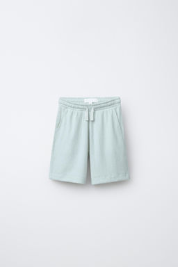 CONJUNTO CAMISETA POLO Y BERMUDA TEXTURA / Verde claro - Zara фото 4