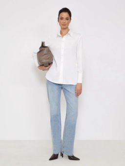 Рубашка однотонная B2951/snowdrop