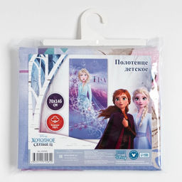 Полотенце Холодное сердце 70х1462 см, 100% хлопок 160гр/м2 - Disney фото 4