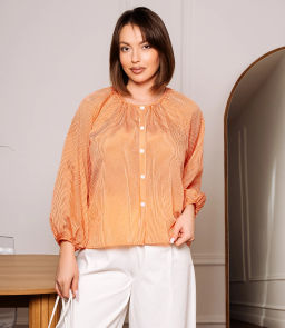 Блуза #КТ73 (2), терракотовый