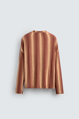STRIPED FLOWING T-SHIRT - Zara фото 2