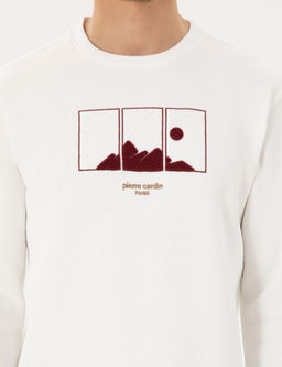 Ekru Regular Fit Sweatshirt - Pierre cardin фото 6