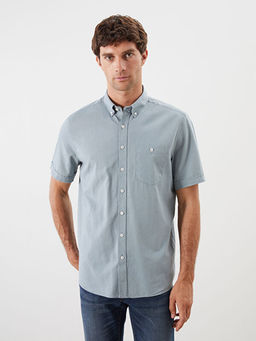 Regular Fit Keten Kar???ml? Erkek G?mlek