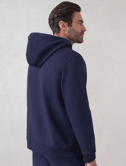 Худи на молнии из премиального футера трехнитки с начесом - Vilatte фото 4