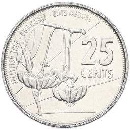Монета 25 центов 2016 года Сейшелы