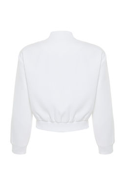 TRENDYOLMILLA Ekru Crop Ince Bomber Mont TWOSS24MO00032 фото 16