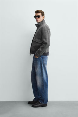 CONTRAST TEXTURED JACKET - Zara фото 11