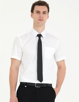 Beyaz Slim Fit K_sa Kollu Klasik G_mlek - Pierre cardin фото 3