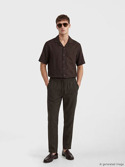 Брюки Regular Fit под лен мужские
