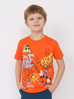 CRB wear/CSKB 63740-29-391 Футболка для мальчика,оранжевый/Ex.Cherubino