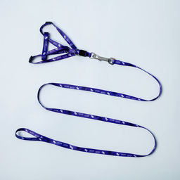 Комплект Мур! Мур!, шлейка 24-34х1 см, поводок 120 см - Пушистое счастье фото 2