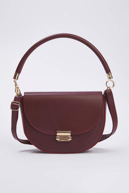 Bordo Metal Toka Detayl? Kad?n City Omuz Canta TAKAW26OC00022