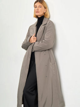 EMKA / Утеплённое пальто с поясом  фото 2