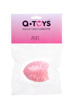 Мастурбатор A-Toys Pufl, розовый, ТРЕ, 6 см 2,7 см - Toyfa фото 6