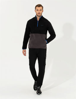 Siyah Regular Fit Sweatshirt - Pierre cardin фото 3