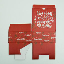 Цена за 2 шт. Коробка подарочная новогодняя складная Волшебство, 15 х 15 х 7 см, Новый год - Дарите счастье фото 5