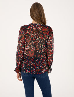 Lacivert Comfort Fit Bluz - Pierre cardin фото 5