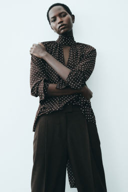 Blusa con cuello fular - H&m фото 5