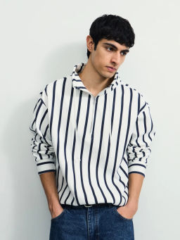 Толстовка в полоску на молнии / Zarina  фото 2