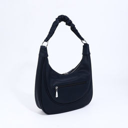 Сумка-мешок на молнии, наружный карман, длинный ремень, цвет тёмно-синий - Simaland фото 2