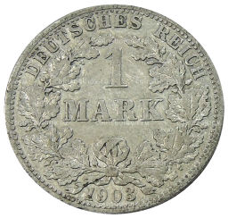 1 марка 1903 года F Германия