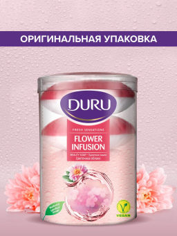 ДУРУ мыло туалетн. 4х100гр в стакане ФРЕШ Цветочное облако