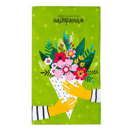 Набор полотенец кух. ДолянаЦветочного настроения 35х60см-4шт, 100% хл 100%хл  фото 5