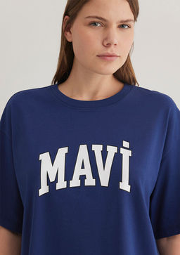 Mavi Logo Bask?l? Lacivert Tisort  фото 6