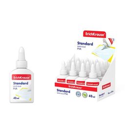 Клей ПВА "ErichKrause Standartd" 40гр. (48721) с аппликатором