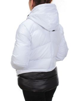 21068 WHITE Куртка зимняя женская FLANCE ROSE (200 гр. холлофайбера) - Фабричный китай фото 4
