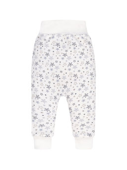 Ползункиштанишки молочные с принтом серые звезды