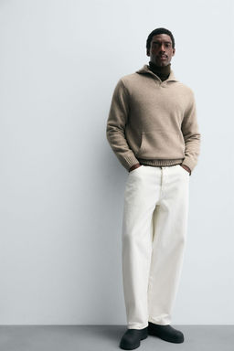 100% WOOL HOODIE JUMPER - Zara фото 6