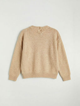 Fiyonk Nak??l? K?z Bebek Triko Kazak ve Pantolon