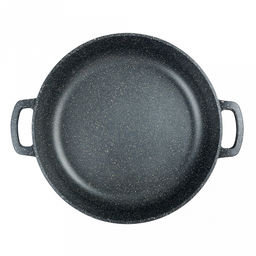 Жаровня с антипригарным покрытием 3,5л, д28см "Гранит", h7см, s0,4см, литые ручки (Россия)